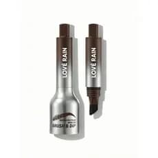 Love Rain Pincel Angular Brow-Fection + Dip Chocolate – Precisão e Definição Perfeita para Sobrancelhas