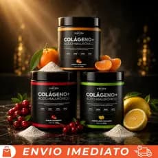 Colágeno Hidrolisado + Ácido Hialurônico Zero Açúcar Limão Siciliano – Pele Firme e Hidratada