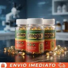 Kit 3 Frascos Ômega 3 DHA EPA + Vitamina E com Óleo de Peixe 1000mg