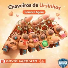Chaveiro Capivara Fofinho em Silicone – Macio, Presente Feminino ou Casal