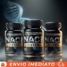 Kit 3 Frascos NAC Pro N-Acetil L-Cisteína: Antioxidante e Protetor Celular