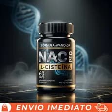 NAC Pro N-Acetil L-Cisteína Alta Concentração: Antioxidante Detox e Protetor Celular | 60 Cápsulas