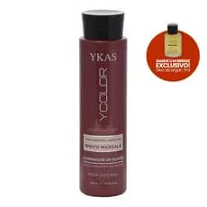 Máscara Matizadora  Hidratante Efeito Marsala Neutraliza a Cor Matizador  Desamarelador Ycolor Ykas 500 ML