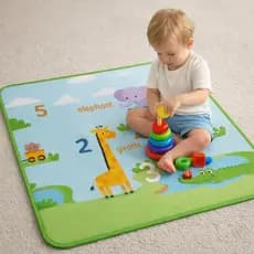 Tapete Térmico Infantil Bebe Atividade Estampado 90x120cm Tapetinho Lavável Impermeavel