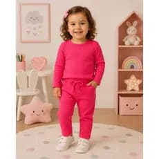 Conjunto Longo Infantil 2 Peças com Brilho Menina