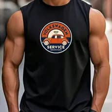 Camiseta Regata Masculina Carro Fusca 100% Algodão