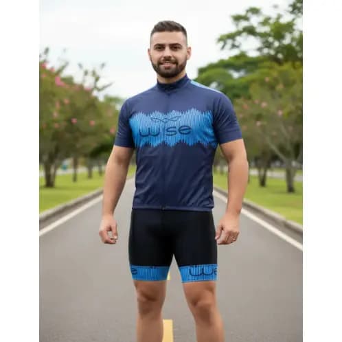 camisa ciclismo masculino/ bike/ bolsos e faixa refletiva