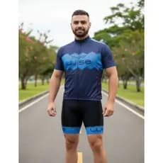 camisa ciclismo masculino/ bike/ bolsos e faixa refletiva