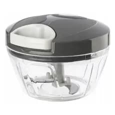 Processador Triturador Manual de Alimentos Multiuso 500ml com 3 Laminas Inox