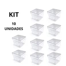10 Caixinhas 5x5 Caixa Acrílica Transparente – Lembrancinha  Festa Infantil Casamentos Personalizar