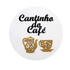 Quadro Decorativo Cantinho do Café em MDF 25x25cm