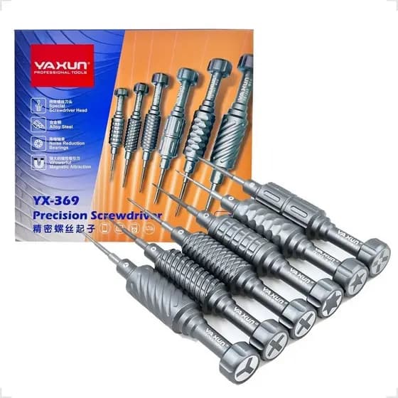 Chave De Fenda Profissional Kit 6 Em 1 De Alta Precisão Magnética Yaxun Yx-369