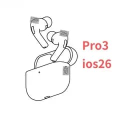Últimos Fones De Ouvido Airs Pro 3 Sem Fio Bluetooth Super Bass Com Cancelamento De Ruído ANC