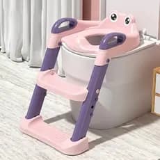 JOYA KID Escada para vaso sanitário infantil – Forma de Sapo, Ajustável,ajudando o bebê a usar o banheiro com facilidade