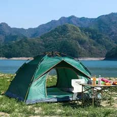 Tenda Automática 1-2/3-4 Pessoas | Impermeável, Proteção Solar e Mosquiteiro, Abertura Rápida