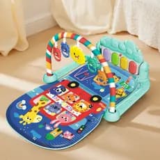 Pedal de música interativa para bebês, tapete para engatinhar, tapete infantil com som divertido completo
