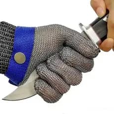 Luvas resistentes a cortes de aço inoxidável 316L Luvas de proteção para corte de faca resistentes a cortes de cozinha