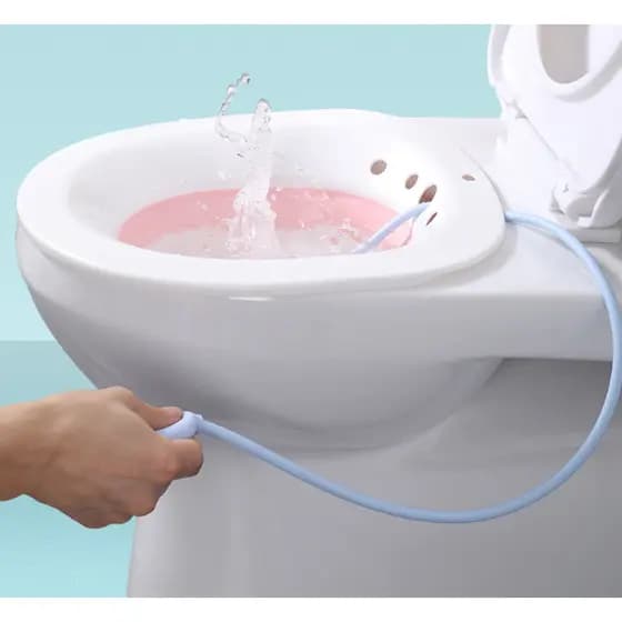 Bacia de Banho Dobrável Portátil – Banheira de Assento para Higiene Íntima Feminina