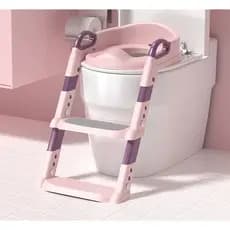 Assento de Vaso Infantil com Escada Ajustável - Assistente Confortável de Treinamento para o Vaso, Projetado para Bebês
