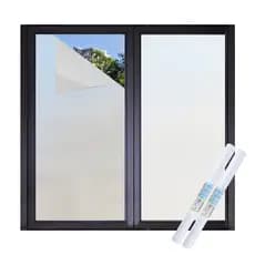 Película Fosca para Vidro 1m/2m/3m X 60cm - Proteção de Privacidade, Transparente mas Não Visível