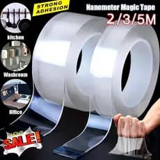 Fita Dupla Face Extra Forte Transparente NanoGel Silicone Adesivo De Parede Mágico Móvel Portae3M