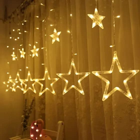 Cachoeira Star 138 LED Com 8 Funções 3 Metros De Luzes De Natal Pisca 100v