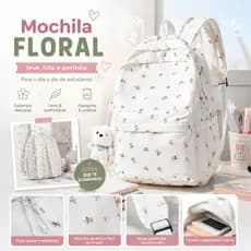 Mochila Feminina Reforçada Grande Escolar Universitária De Viagem Moda Casual Unissex