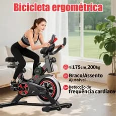 Bicicleta Ergométrica Bluetooth 2.0 Jogos AR para Spinning Mecanica SKYBOARD Roda de Inércia CD1210