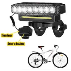 Sinalizador Bicicleta Farol Luz Lanterna Bike MTB Super Potente Acessório Led Recarregável