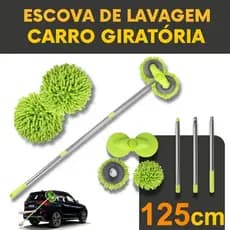 Mop para lavagem de carros, escova de limpeza ajustável de cabeça dupla, superabsorvente