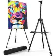 Cavalete Pintura Quadro Telescópico Grande 1,67m Tela 45/85cm