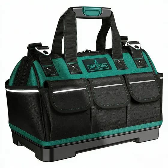 Saco de ferramentas 16-Polegada Base de borracha reforçada à prova dwaterproof água saco de armazenamento de ferramentas