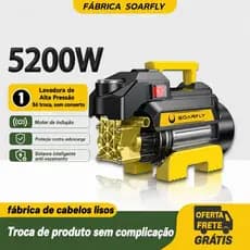 Soarfly 4800W Máquina de lavar carro de alta pressão Máquina de lavar portátil multifuncional doméstica