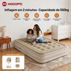 Cama De Ar Inflável MODOFO tilam Com Bomba Elétrica Tamanho Duplo Automático Portátil Para Barraca De Acampamento angin