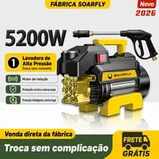 Lavadora de carro portátil de alta pressão Soarfly 4800W Lavadora de indução