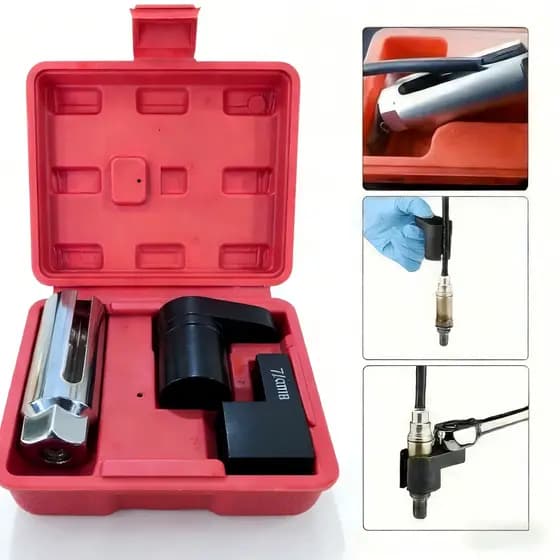 Chave Profissional Para Sonda Lambda 22mm (3 Peças) – Ferramenta De Remoção De Porca Quebrada E Sensor De Vácuo Offset