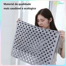 Tapete de banheiro, tapete de massagem para pés de banheiro, ventosa, antiderrapante e drenagem rápida-36x70cm