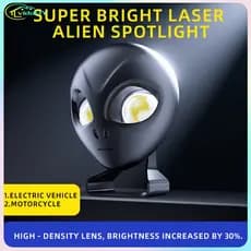 Refletor de LED para motocicleta, farol alienígena em formato especial, luz Off-Road para carro, veículo elétrico