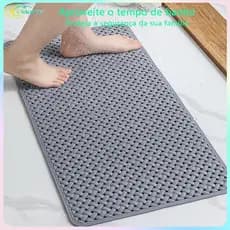 Tapete de banheiro, tapete de massagem para pés de banheiro, ventosa, antiderrapante e drenagem rápida-36x70cm