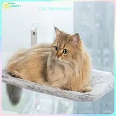 Rede para animais de estimação para gatos, janela suspensa, adsorção a vácuo, versão aprimorada, cama de malha confortáv