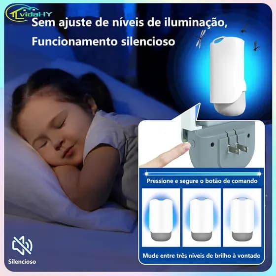 armadilha para insetos, lâmpada adesiva para matar mosquitos, luz azul / ultravioleta, armadilha para mosquitos