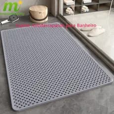 Tapete de banheiro, tapete de massagem para pés de banheiro, ventosa, antiderrapante e drenagem rápida-36x70cm