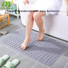 Tapete de banheiro, tapete de massagem para pés de banheiro, ventosa, antiderrapante e drenagem rápida-36x70cm