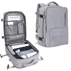 Mochila Mochila De Viagem Grande Capacidade Varios Compartimentos A Prova Dagua Respiravel Para Notebook