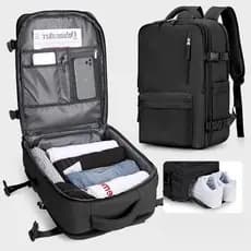 Mochila Feminina Reforçada Mochila De Viagem Multiuso Compartimento Sapatos Notebook A Prova Dagua Mochila