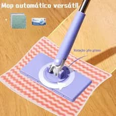 Mop Giratorio Perfect Cozinha e Banheiro Todos Ambientes Fixação Segura 20 Lenços 3 Micropanos
