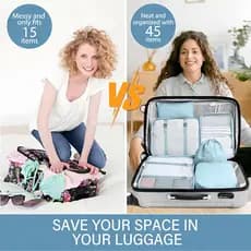 Saco de armazenamento de viagem conjunto de onze peças roupa interior sapatos saco de cordão saco de organização de viag