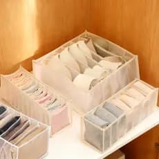 Armazenamento de gaveta de guarda-roupa, ferramenta útil, compartimento de malha, caixa de armazenamento de roupa íntima