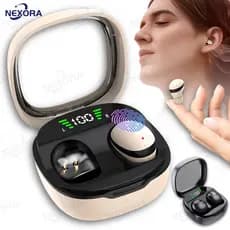 Fones De Ouvido Invisíveis-Bluetooth SK19 Esportivos 5.3 Intra-Auriculares Sem Fio Estéreo Para Redução De Ruído Dormir