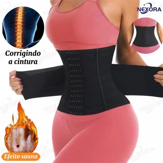 Espartilho Modelador De Cintura Desossado Em Aço – Ampulheta Extrema Para Mulheres De Emagrecimento Desossado